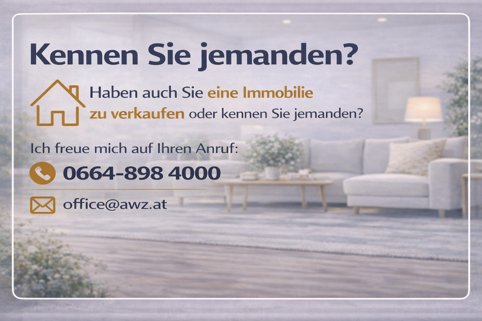 Haben Sie auch eine Immobilie zu verkaufen